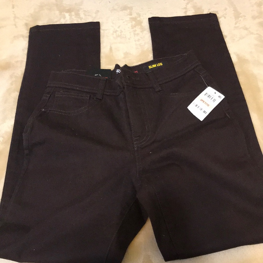 Slim Leg Brown Pants
